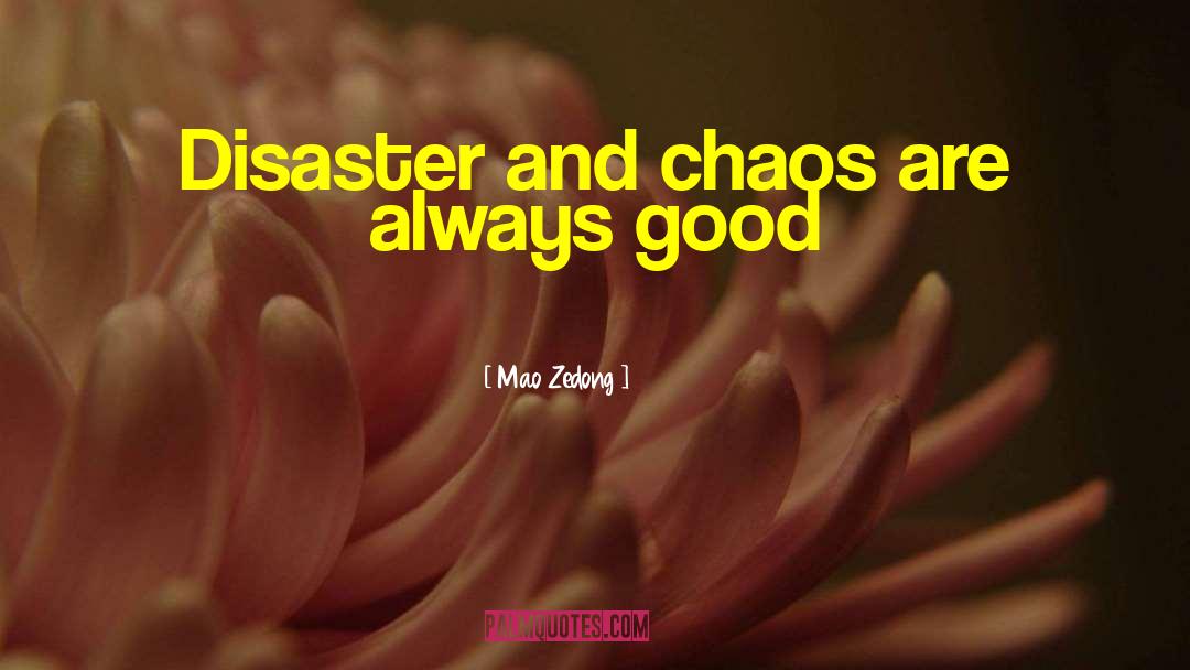 Crave Chaos quotes by Mao Zedong
