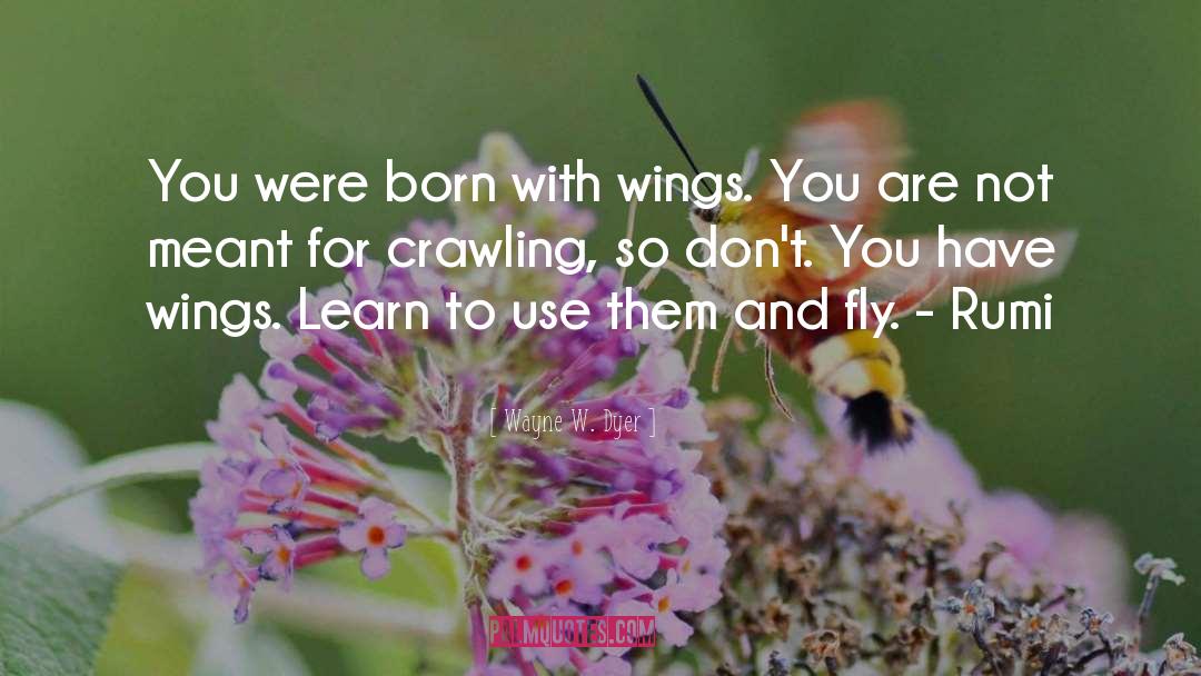 Crawling quotes by Wayne W. Dyer