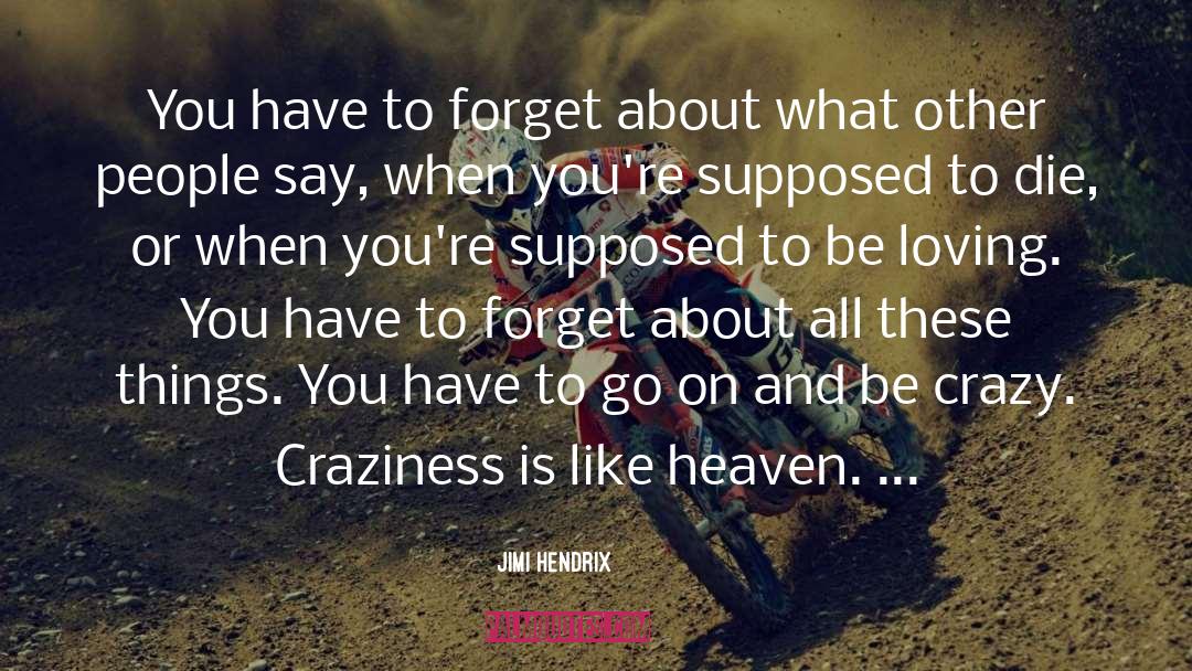 Craziness quotes by Jimi Hendrix