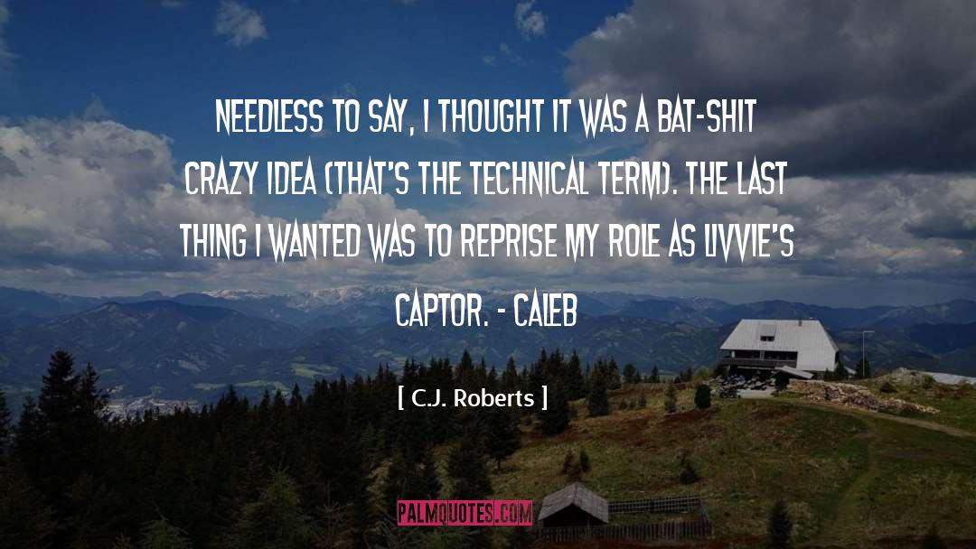 Crazy Idea quotes by C.J. Roberts