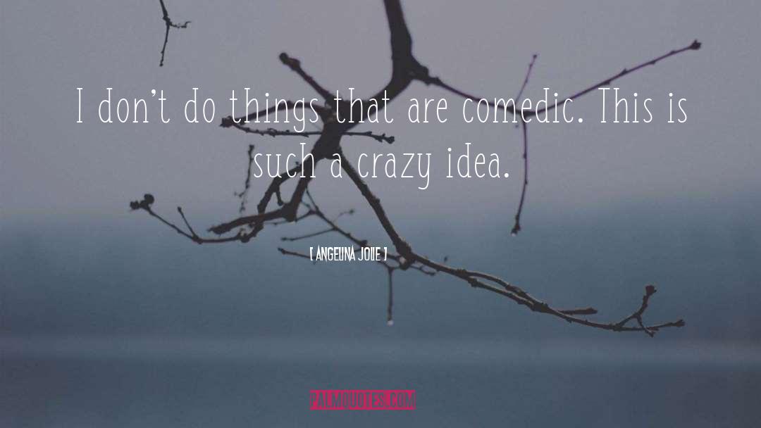 Crazy Ideas quotes by Angelina Jolie