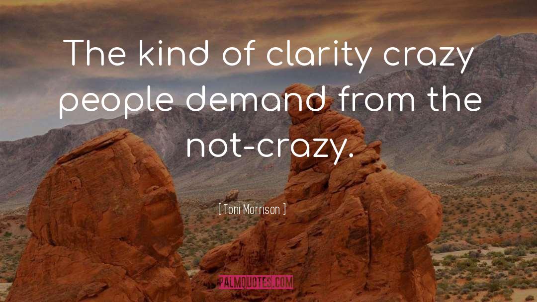 Crazy People quotes by Toni Morrison