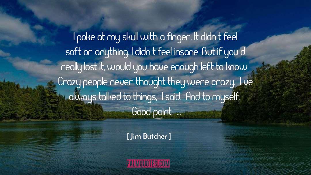 Crazy People quotes by Jim Butcher