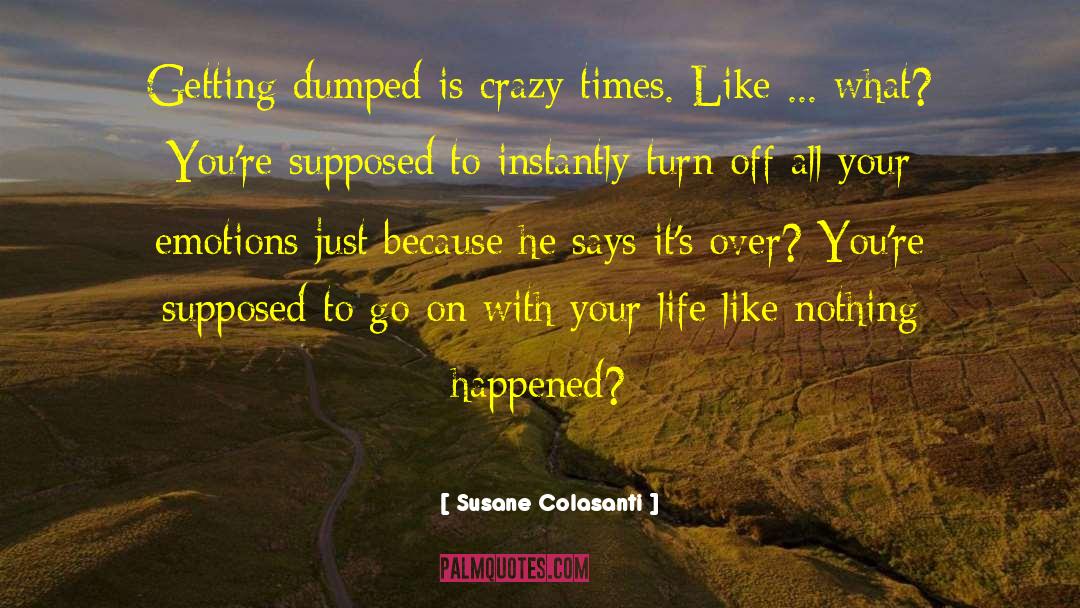 Crazy Times quotes by Susane Colasanti
