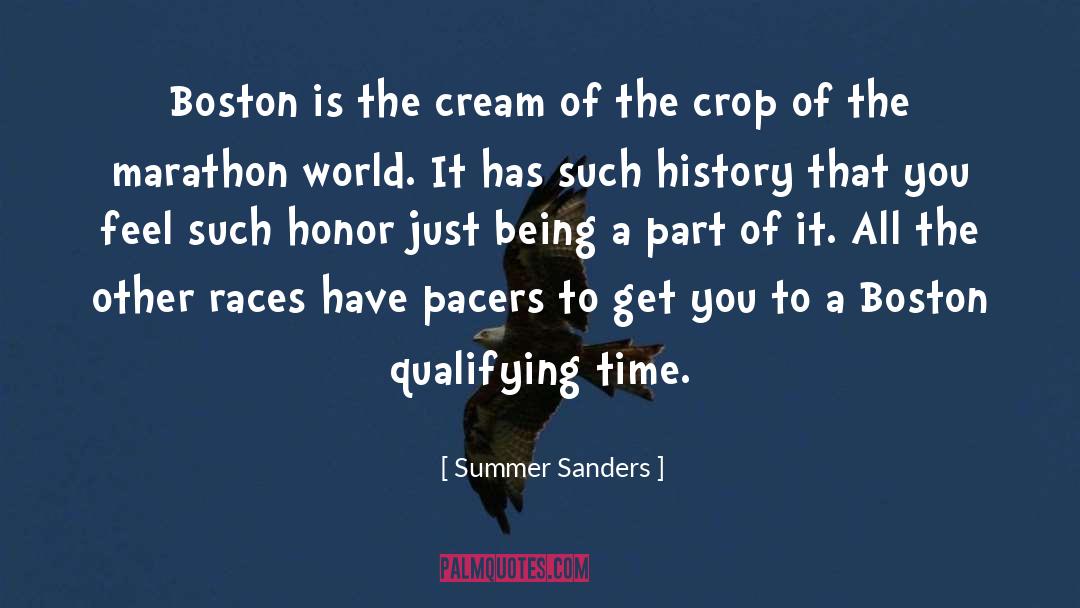 Cream quotes by Summer Sanders