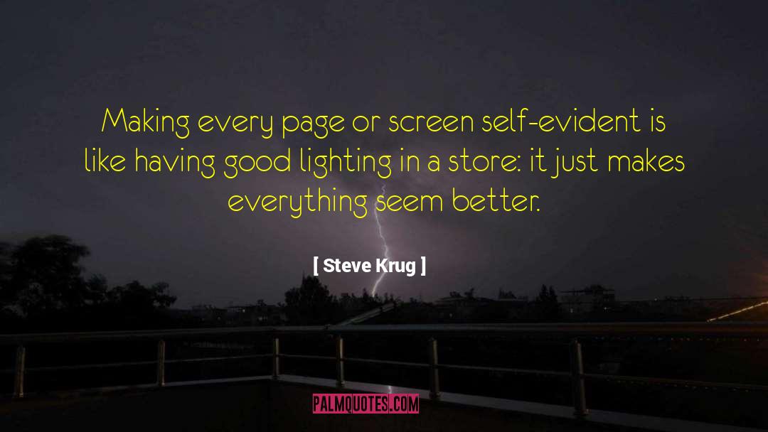Create A Better Self quotes by Steve Krug