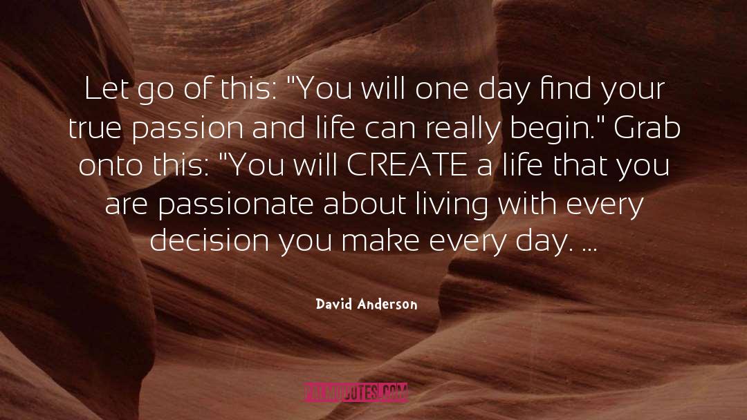 Create A Life quotes by David Anderson