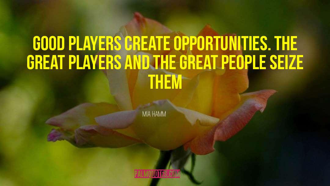 Create Opportunities quotes by Mia Hamm