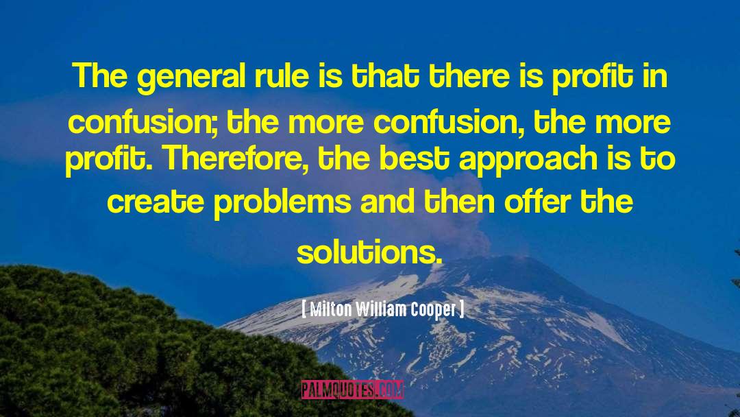 Create Problems quotes by Milton William Cooper