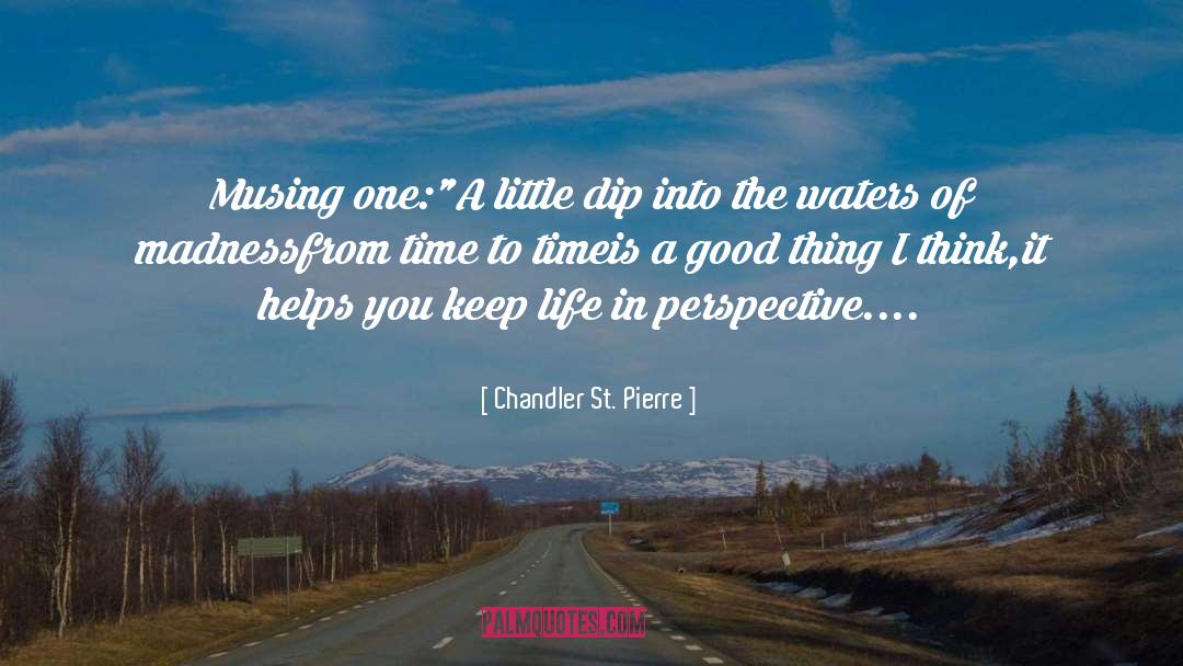 Creating A Good Life quotes by Chandler St. Pierre