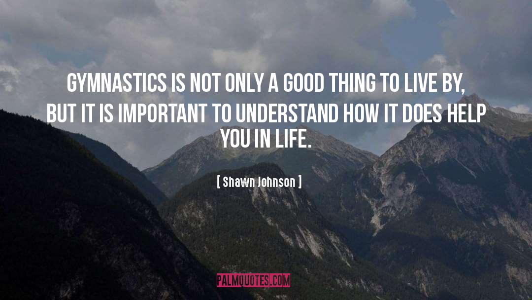 Creating A Good Life quotes by Shawn Johnson