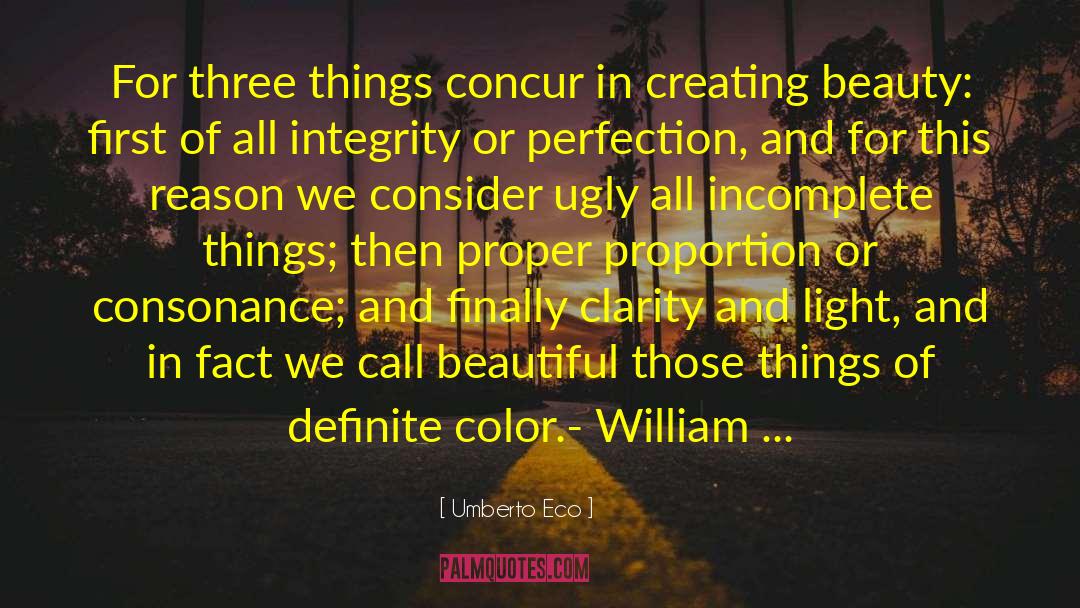 Creating Beauty quotes by Umberto Eco