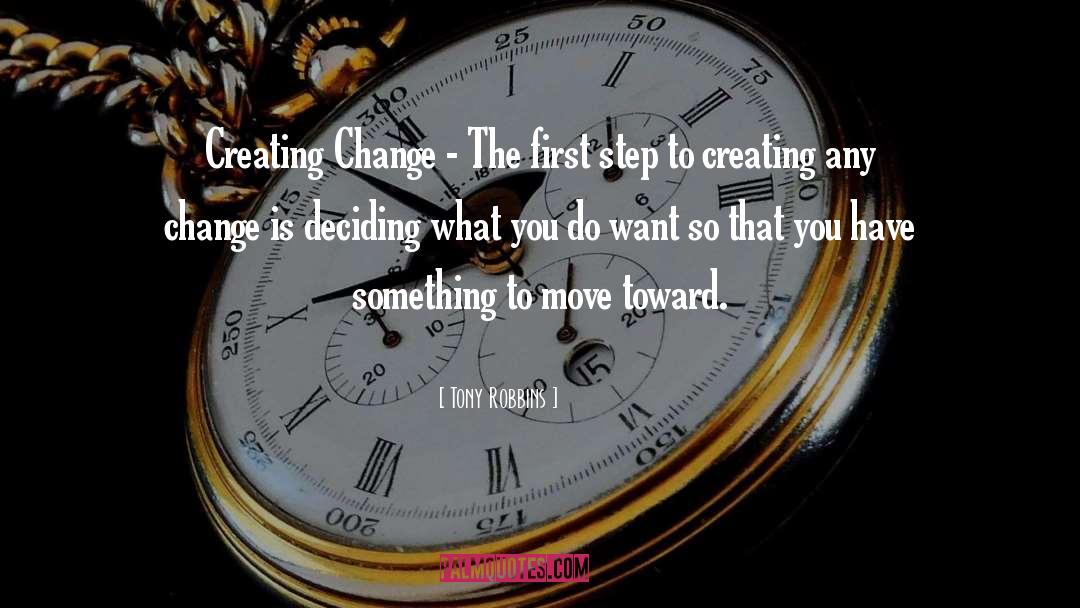 Creating Change quotes by Tony Robbins