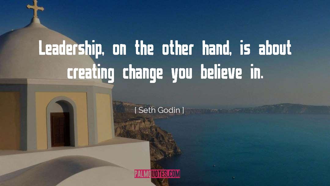 Creating Change quotes by Seth Godin