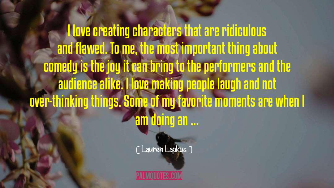 Creating Characters quotes by Lauren Lapkus