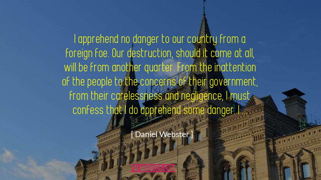 Creating Fear quotes by Daniel Webster