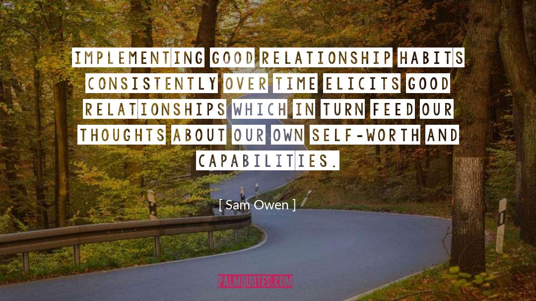 Creating Good Habits quotes by Sam Owen