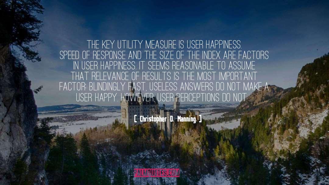 Creating Happiness quotes by Christopher D. Manning