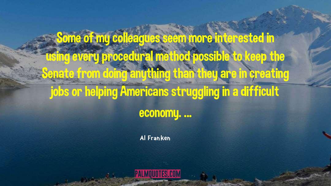Creating Jobs quotes by Al Franken