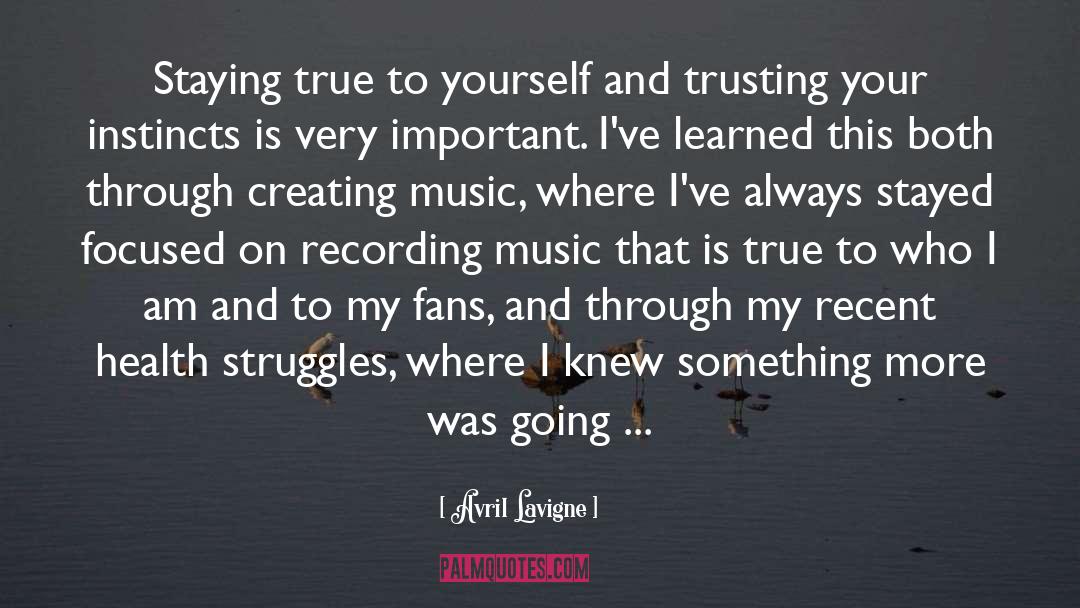 Creating Music quotes by Avril Lavigne