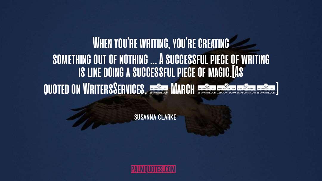 Creating Something quotes by Susanna Clarke