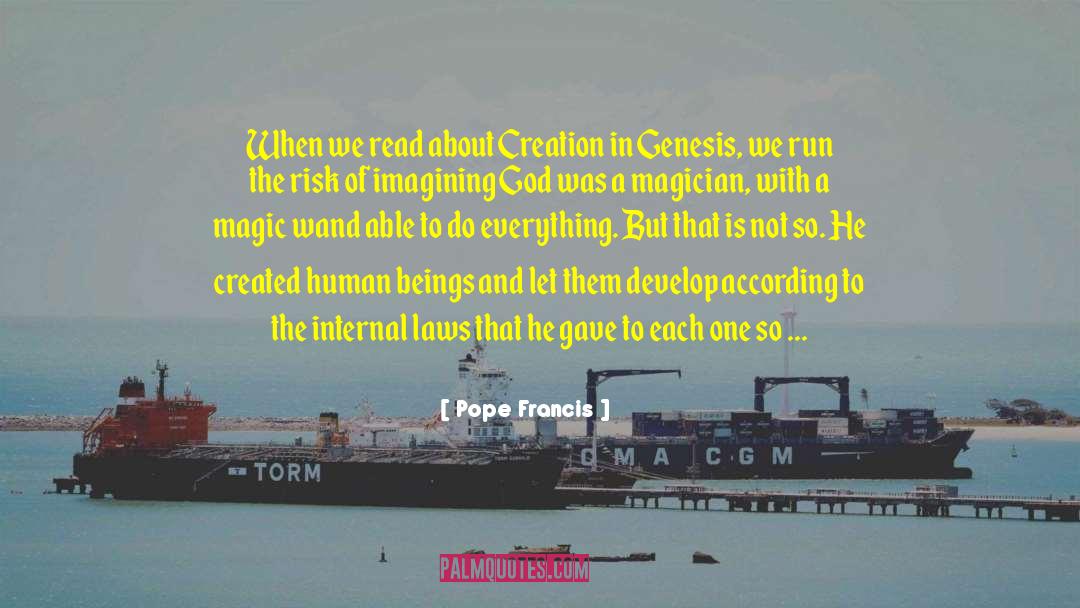 Creation And Evolution quotes by Pope Francis