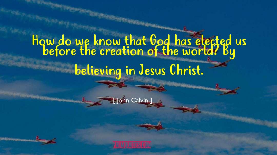 Creation Of The World quotes by John Calvin