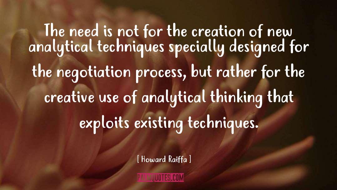 Creation quotes by Howard Raiffa