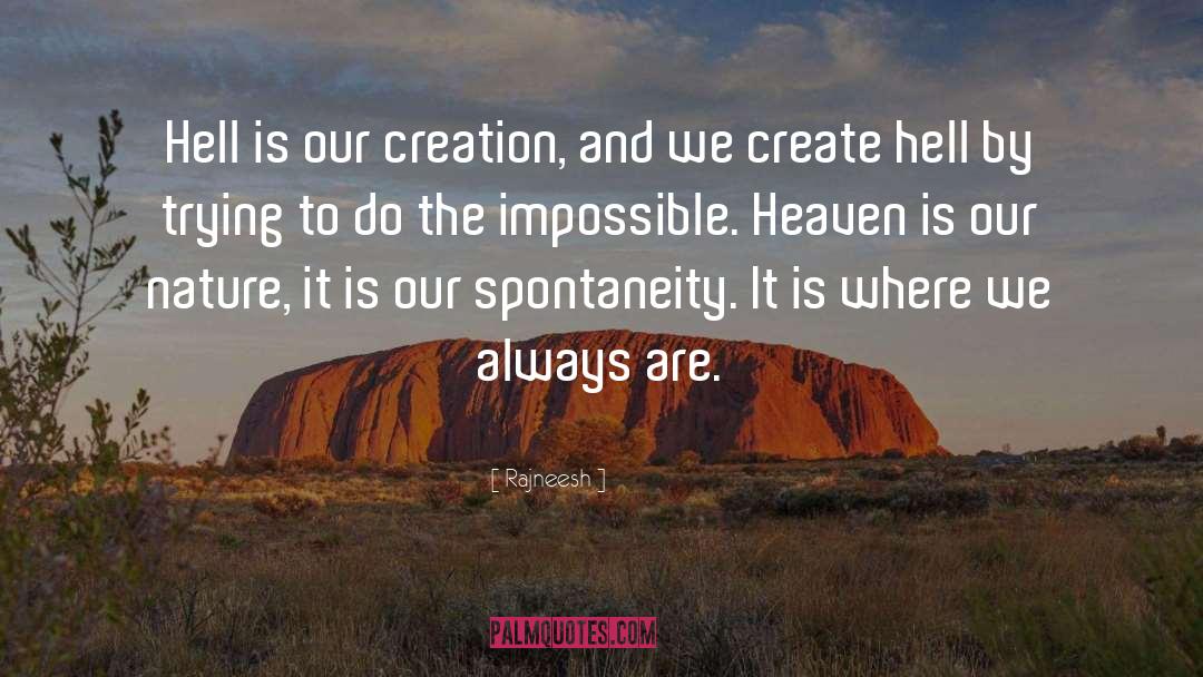 Creation quotes by Rajneesh