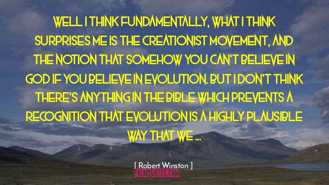 Creationist quotes by Robert Winston