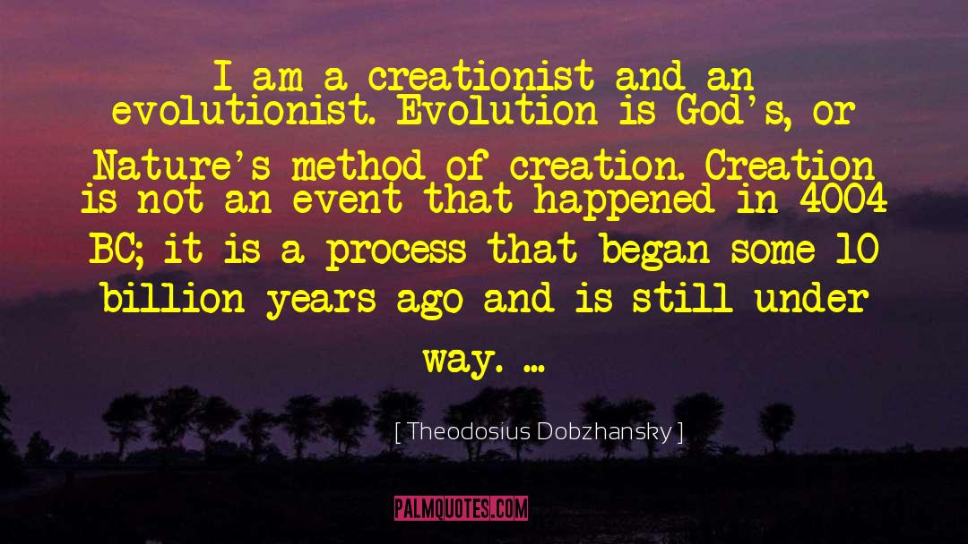 Creationist quotes by Theodosius Dobzhansky
