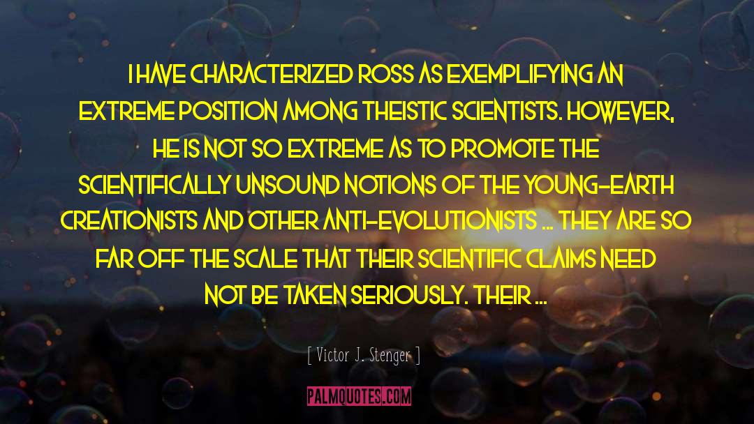 Creationists quotes by Victor J. Stenger