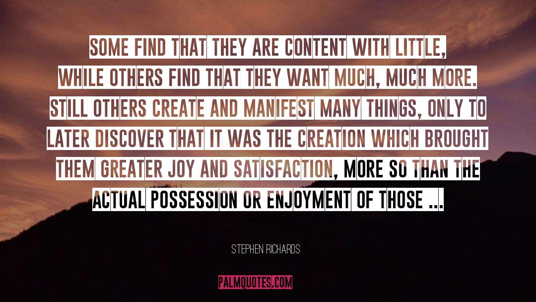 Creations quotes by Stephen Richards
