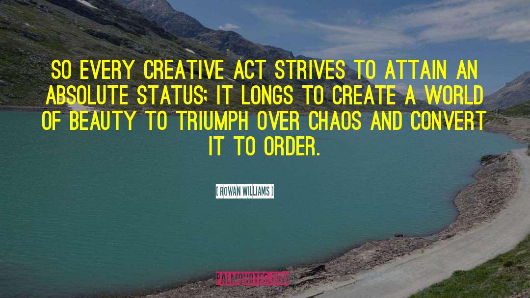 Creative Act quotes by Rowan Williams