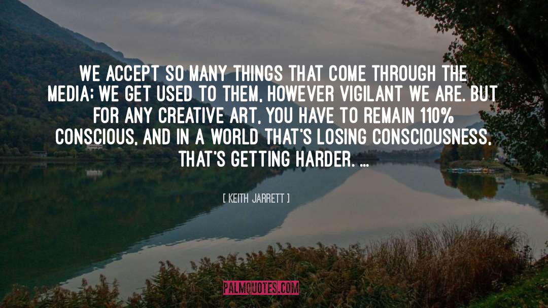 Creative Art quotes by Keith Jarrett