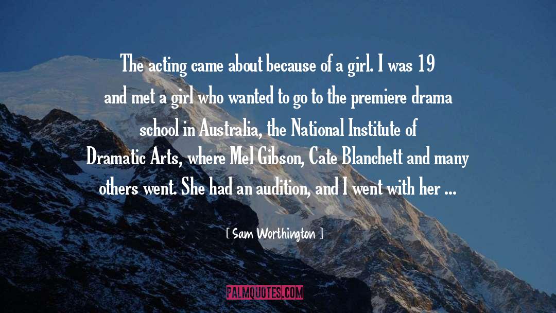 Creative Arts quotes by Sam Worthington