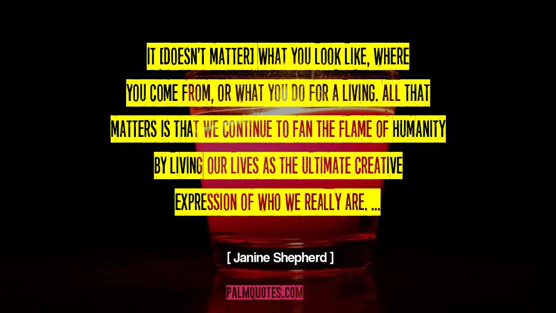 Creative Expression quotes by Janine Shepherd