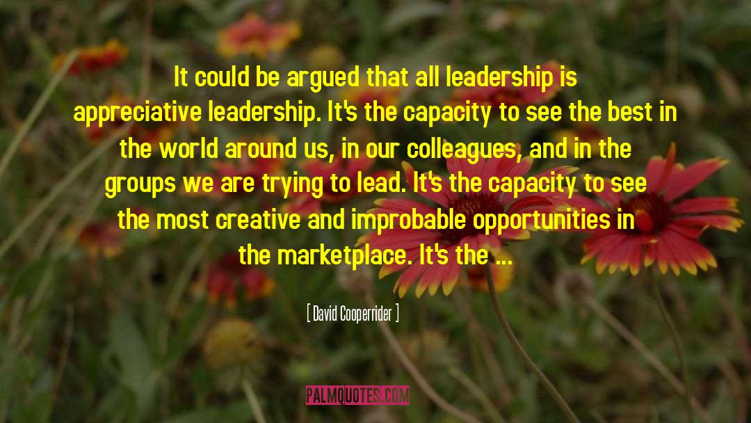 Creative Genius quotes by David Cooperrider
