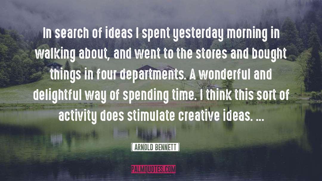 Creative Ideas quotes by Arnold Bennett