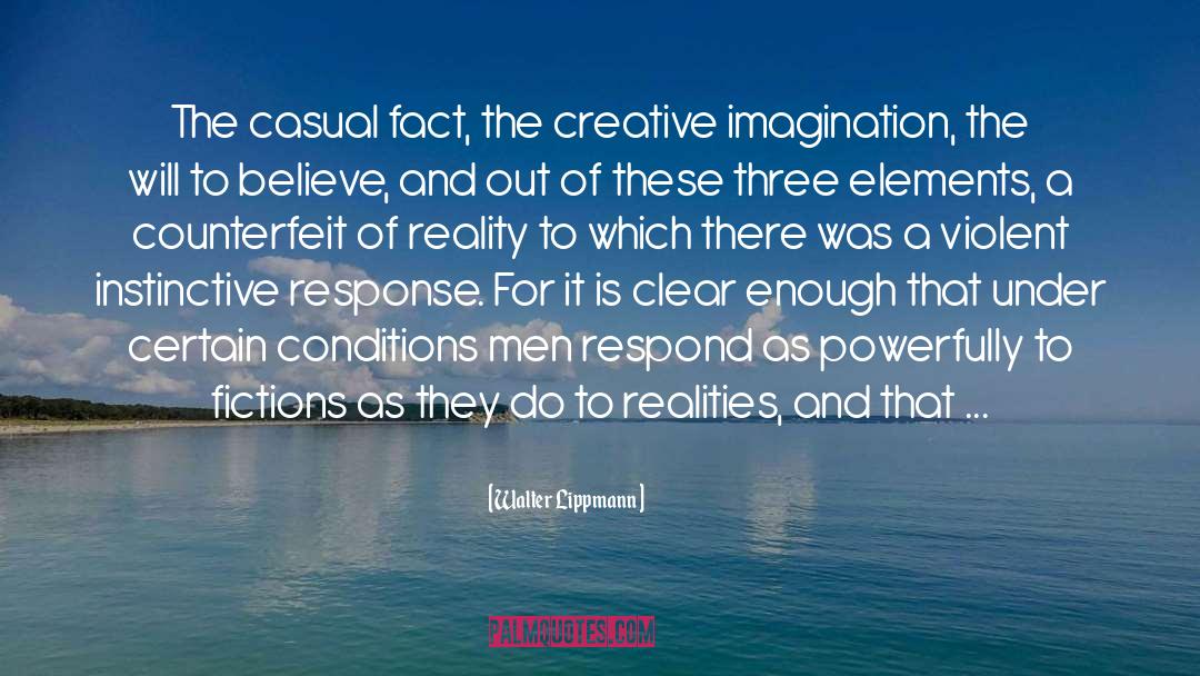 Creative Imagination quotes by Walter Lippmann