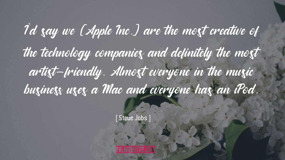 Creative Music quotes by Steve Jobs