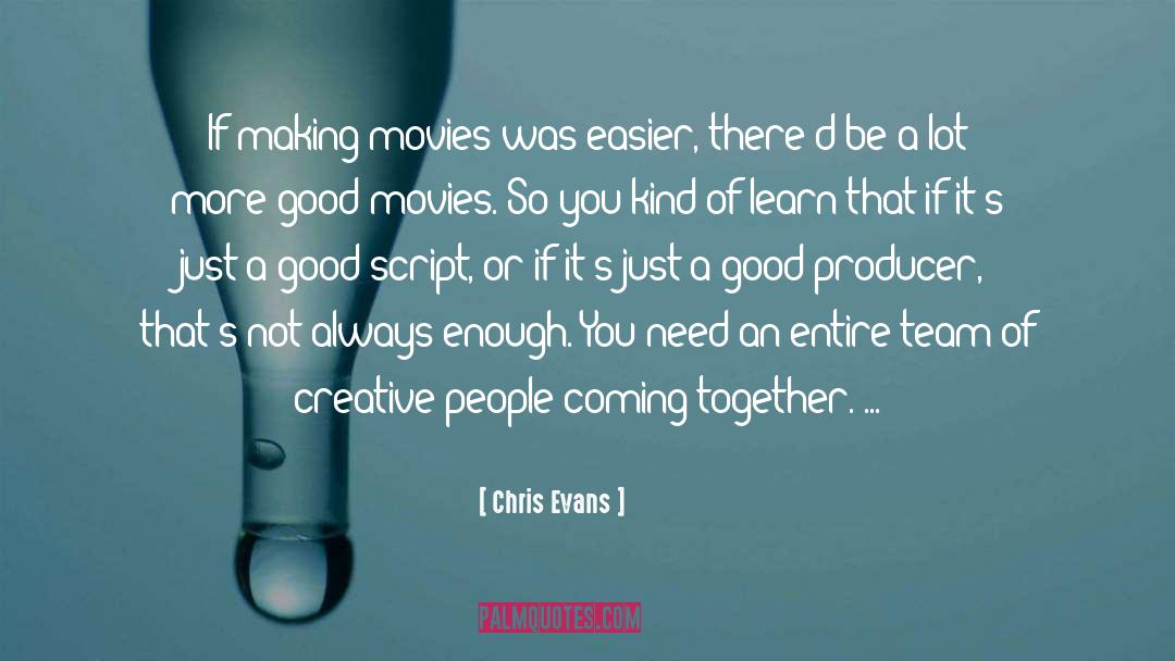 Creative People quotes by Chris Evans