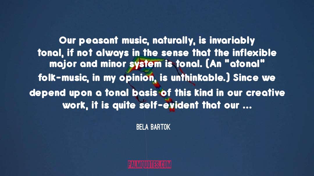 Creative Satisfaction quotes by Bela Bartok