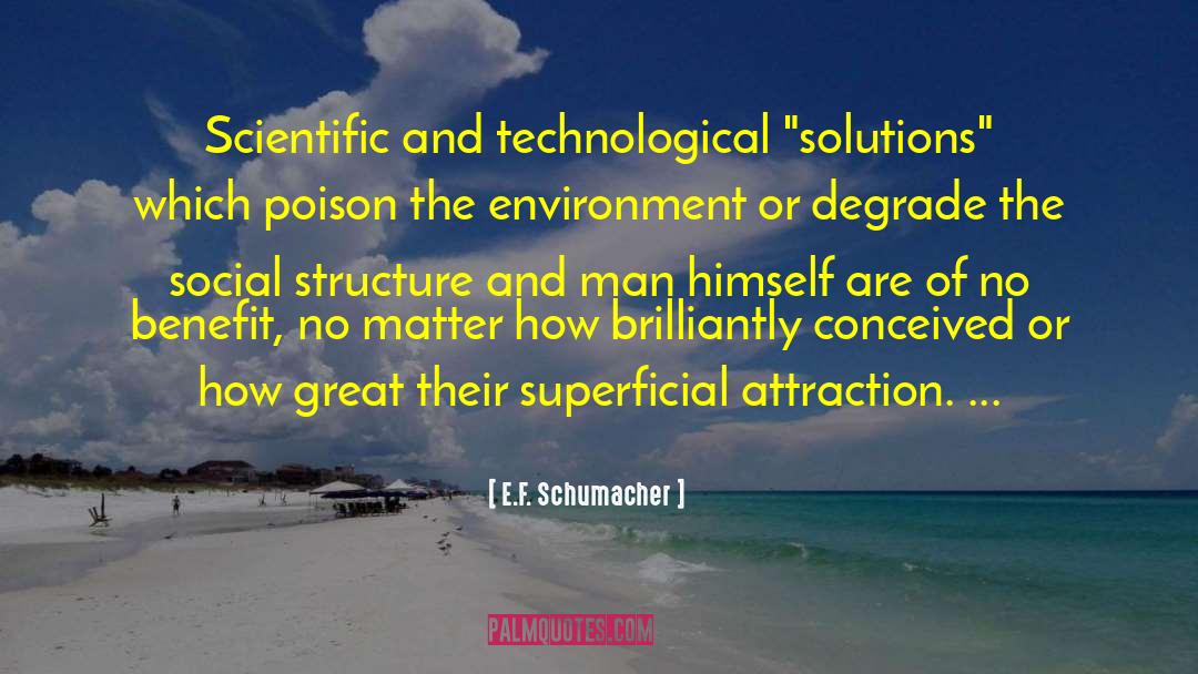 Creative Solutions quotes by E.F. Schumacher