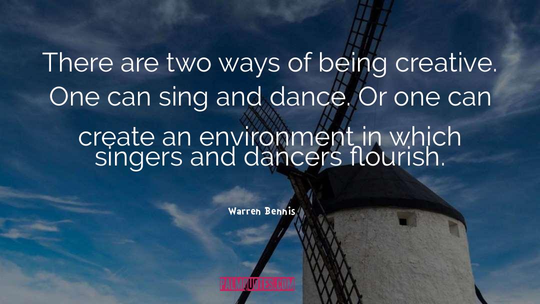 Creative Spark quotes by Warren Bennis