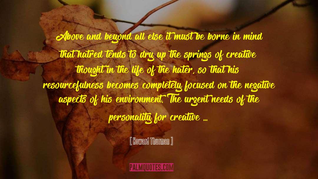 Creative Thought quotes by Howard Thurman