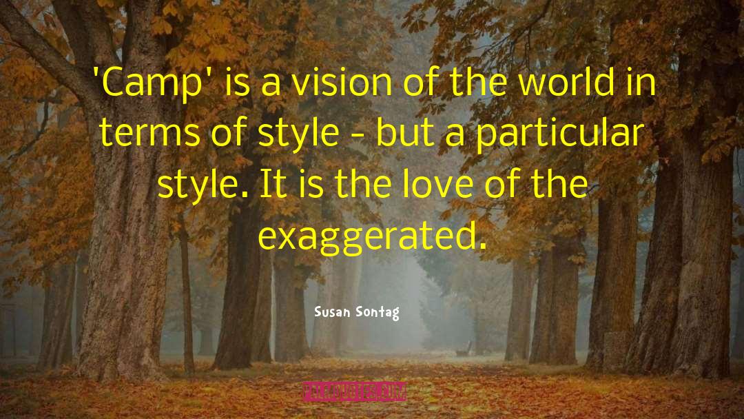 Creative Vision quotes by Susan Sontag