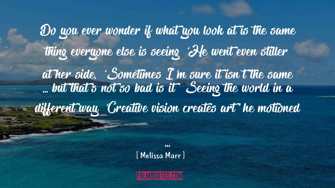 Creative Vision quotes by Melissa Marr