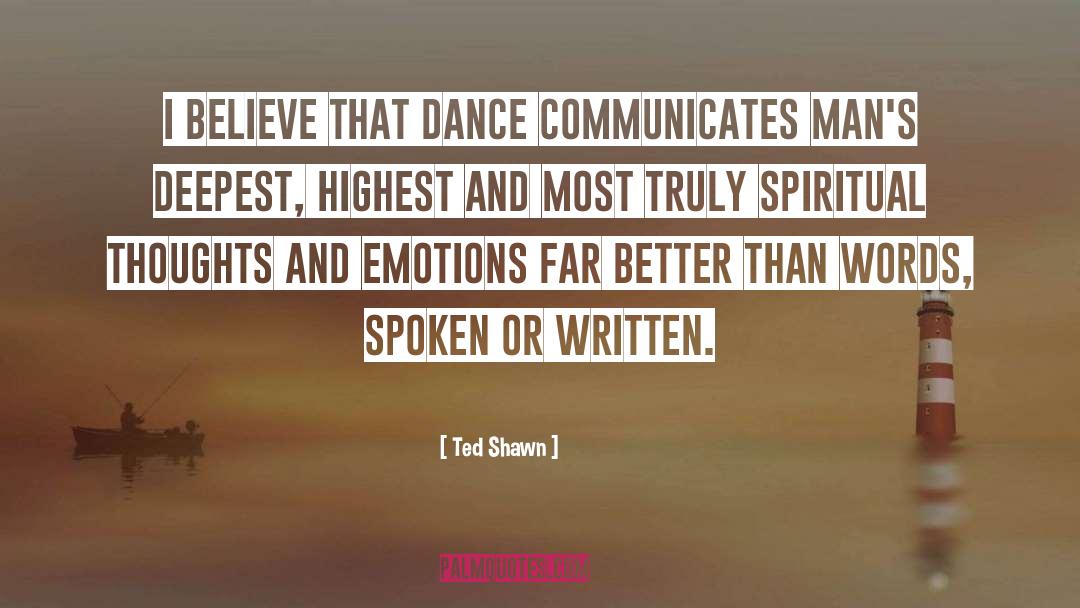 Creative Words quotes by Ted Shawn