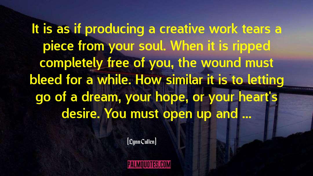 Creative Work quotes by Lynn Cullen